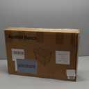 HDPE Shower Bench, Shower Stool with Storage Shelf 2-Tier Spa Stool for Inside Shower,Water Resistant & Non-Slip Design Shower Seat (White L Size)