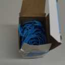 Alliance Non-Latex Latex Rubber Bands with Antimicrobial Protection, Size 117B, 7 x 1/8 Inches, Cyan Blue, 1/4 Pound Box (42179)