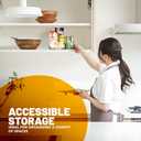 Lazy Susan Turnable Organizer for Cabinet  11.5 Inches Clear  Heavy Duty Plastic  Multifunctional and Practical Design  Ideal for Kitchen, Under Sink, Bathroom (1 Pack)