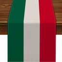 Nepnuser Italy Table Runner for Italian Themed Party Decoration Home Kitchen Dining Room Dinner Linen Table Decor (13" x 72")