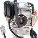 GY6 125cc 150cc Carburetor, GY6 24mm PD24J Carburetor for Moped ATV Go Kart Scooter 125cc 150cc 4-Stroke 152QMJ 157QMI Engine Kazuma Taotao Roketa SunL Baja Eagle Chinese Go Kart
