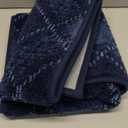 COSY HOMEER Plaid Door Mat 24" x 36",Dirt Trapper Entryway Rugs,Non-Slip Washable Farmhouse Doormat,Low Profile Welcome Mats for Paws Navy Blue