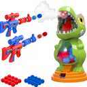 AuroTops Movable Dinosaur Shooting Toys for Kids Ages 5-8, for 6-8 Year Old Boys Girls Dinosaur Toys with Mist Spray,Roar & Light,Shooting Games for Kids Birthday Gifts Outdoor Indoor