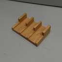 Wooden Sushi Roll Holder Rack 3 Compartments Japanese Style Sashimi Serving Stand Stable Sushi Dish for Restaurants and Home Use