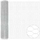 45 in X 100 ft Chicken Wire Fencing Metal Floral Chicken Wire Fence for Crafts 1 Inch Hexagonal Galvanized Poultry Wire Netting for Chicken Coop Barrier Rabbit Cage