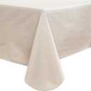 Walrus Heavy Duty Vinyl Tablecloth with Flannel Backing Waterproof Oil-Proof Plastic Table Cloth Stain-Resistant Wipeable Rectangle or Square Table Cover for Indoor and Outdoor (Weaving, 60X84 Inch)