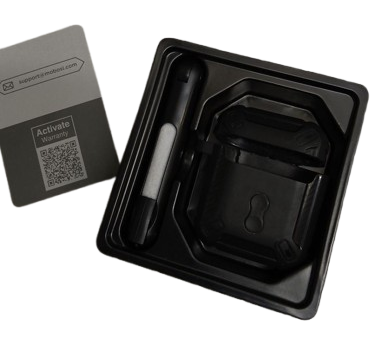 for AirPods Pro 3 Case with Lock, Compatible with AirPod Pro 3rd Generation Case [Compatible with MagSafe], Military Grade Protective Cover with Cleaner Kit & Keychain for Men(2025), Black