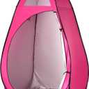 Pop Up Pod - Privacy Shower Tent, Dressing Room, or Portable Toilet Stall with Carry Bag for Camping, Beach, or Tailgate by Wakeman Outdoors (Pink)