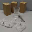 RÉΑLWÁY Iced Coffee Cups with Lids and Straws, 20 OZ Glass Tumbler with Straw and Lid, Clear Ribbed Glass Cups Reusable to Go Coffee Tumbler for Matcha, Smoothie, Cocktail,Latte, 4 Pcs