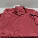 TANSILING Men's Stretch Formal Dress Shirt - Soft Long Sleeve Button Down Shirts for Wedding Holiday Parties (XX-Large, Burgundy)