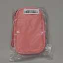 FYY Electronic Organizer, Travel Bag, Pouch, Carry Case Portable Waterproof Double Layers for Cable, Cord, Charger, Phone, Earphone Pink