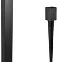 Heavy Duty Mailbox Post, 43" In-Ground Mounting Post for Use with Mailbox (Black)
