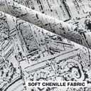 FUTEI Black White Decorative Throw Pillow Covers 18x18 Inch Set of 2,Soft Cozy Geometric Textured Chenille Jacquard Cushion Cases,Modern Home Decor for Couch Bed Living Room