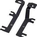 No-Drill A-Pillar Ditch Light Brackets for 2019-2026 GMC Sierra 1500, Bolt-On Design Hood Mount Kit for Off-Road LED Pod Lights