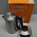 Cosori Electric Kettle, Plastic-Free Interior, 5 Presets 5 Temperature Control, Fast Boiling, 2 Lid Opening, 60Min Keep Warm, Stainless Steel Tea Kettle for Tea, Hot Water, Boil Water, Coffee, 1.7L