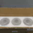 Teenyyou 3 Pcs Clear Hammered Glass Shade Replacements for Pendant Light Fixtures Glass Lamp Shade Cover, 1-5/8 Inch Fitter E26 Base, 4"w x 6"h, Replacement Lamp Globe for Chandelier Wall Sconce