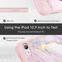 Soke Case for iPad (A16) 11th Generation 2025, Compatible with 10th Gen 10.9 Inch 2022, Shockproof Cover with Pencil Holder, Auto Wake/Sleep & Tri-fold Stand, Dreamy Marble