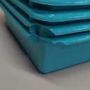 Storex(62522U05C) Letter Size Flat Storage Tray  Organizer Bin for Classroom, Office and Home, Teal, 5-Pack ,10 x 13 x 3 Inches