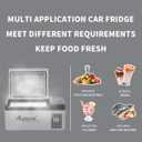 Alpicool C15 Portable Car Freezer,12 Volt Refrigerator, 16 Quart (15 Liter) Fast Cooling 12V Car Fridge -4~68, Car Cooler, 12/24V DC and 100-240V AC for Outdoor, Camping, RV, Truck, Boat, 16 Qt