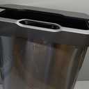 EKO Mirage-T 50 Liter / 13.2 Gallon Touchless Rectangular Motion Sensor Trash Can, Brushed Stainless Steel Finish