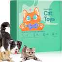 WiseChoice 15-in-1 for Cat Toys, Rechargeable Chase Light, Cat Spring Toy, Ball Toys with Bell and Plush Toy, Perfect for Solo or Interactive Play for Cats Kitten