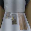 BYOLIIMA Modern Wall Sconces with Striped Amber Glass Shades Gold Brushed Brass Bathroom Vanity Light Fixtures Dimmer ON/Off Switch Indoor Wall Light for Mirror Living Room Bedroom Hallway Staircase