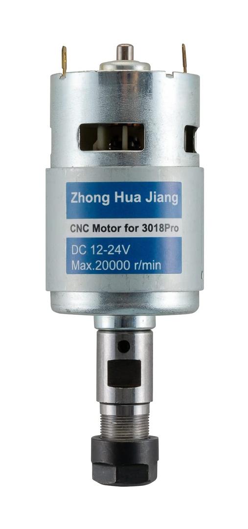 20000RPM 775 CNC Spindle Motor with 5mm ER11 Extension Shaft, Longer Working Life, DC 12-24V, High Power, Low Noise, Electrical DC Motor for 3018/3018 PRO CNC Router Machine 20000RPM 775 CNC Spindle Motor with 5mm ER11 Extension Shaft, Longer Working Life, DC 12-24V, High Power, Low Noise, Electrical DC Motor for 3018/3018 PRO CNC Router Machine