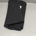 EARTHALL Woven Area Rug 2x3 Ft Washable Rugs for Entryway Braided Non Slip Throw Rugs Door Mat Indoor Outdoor Entrance Small Cotton Woven Carpet for Kitchen Foyer Front Door, Black/Grey