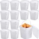 Mifoci 12 Pcs 2 Qt/ 67 Oz/ 2 L Plastic Food Containers, 0.5 Gallon Ice Cream Buckets with Lids and Handle Reusable Square Deli Containers Freezer and Microwave Safe for Kitchen Food Drinks Storage