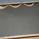 ULIKE Wavy Mirror for Wall, Rustic Wood Mirror for Bathroom Vanity, 24x36 Wooden Wall Mirrors Decorative for Bedroom, Living Room, Entryway, Brown