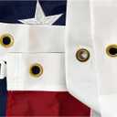 Homissor American Flag 10x19 Ft US USA Flags Large United State Flag Heavy Duty Outdoor Embroidered Stars for All Weather High Wind Sewn Stripes With 5 Brass Grommets