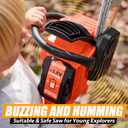 Mighty Force Chainsaw Toy for Toddlers - Realistic Lights, Sounds & Spinning Action, Safe Design with Easy-Grip Handle, Perfect for Pretend Play Boys Aged 3+