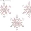 Christmas Traditions 6 inch Iridescent White Snowflake Ornaments (Set of 18) Glittered Hanging Tree Decorations (White Iridescent)