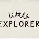 Little Explorer Baby Shower Linen Canvas Banner, Boys Room Decor, Camping Wall Hanging Canvas Banner Flag Decor for Toddler Boy Room Nursery Playroom, 20x30 Inch (Everything Is Figureoutable)