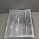 Free Standing Foldable Dog Gate, 16.5" High Step-Over Metal Short Pet Gate, Up to 48" Wide Puppy Fence for Stairs and Doorways, Indoor & Outdoor Use, No Drilling and No Assembly, White