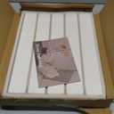 Foldable Stone Bath Mat 60x39cm | Quick-Dry Diatomaceous Earth Bath Rug with PVC Anti-Slip Base | Bathroom, Kitchen, Pet-Friendly Water Absorbent Mat (White)