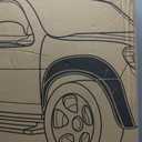 YHTAUTO OE Factory Style Fender Flares Fits 2004-2008 Ford F-150 Fleetside Bed (NOT Fit Heritage Models), Lincoln Mark LT 2006-2008 Wheel Cover, Set of 4