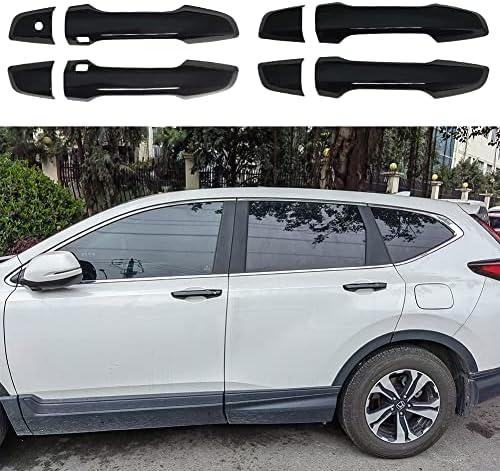 AOKIO Compatible with 2017 2018 2019 2020 2021 2022 Honda CRV Accessories Exterior Door Handle Cover Trim (Glossy Black)