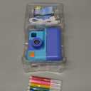 Kids Camera Instant Print, Christmas Birthday Gifts for Girl Boys 3-12 Years Old, FHD Selfie Digital Video Cameras Toddler 3 Rolls Print Paper & 32G Card (Blue)