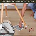 Clear Plastic Floor Mat for Under Dining Table, 5'7' Large No Slip Waterproof Vinyl Area Rug for Home, Anti-Spill Hard Floor Protector Cover for Living Room, Splat Mat for Under High Chair