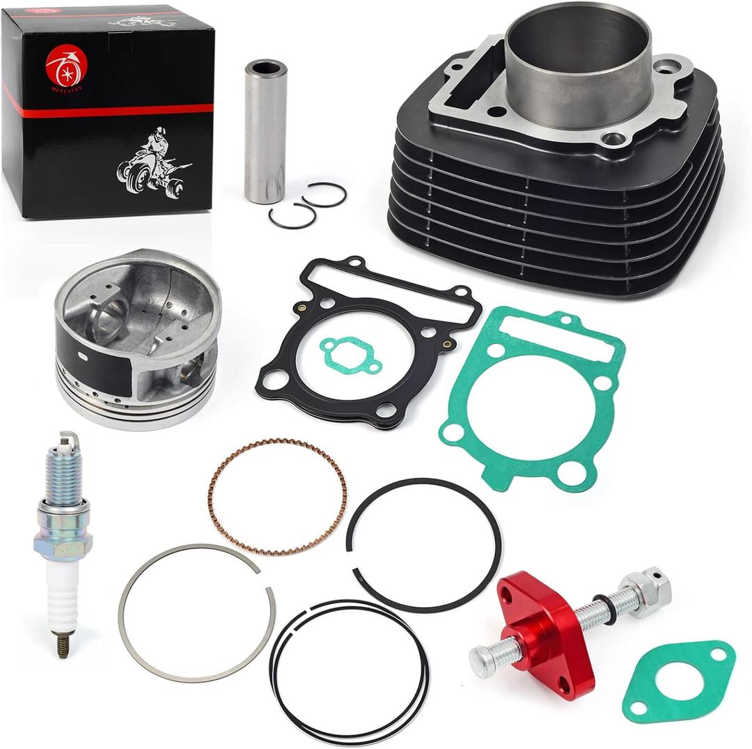 MOTO1988 348cc Engine 83mm Cylinder Piston Ring Top End Rebuild Kit For YAMAHA Warrior 350 Raptor 350 Grizzly 350 Big Bear 350 Bruin 350 Wolverine 350 Moto 4 1987-2011 (black)