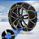 Auto Tightening Snow Chains Tire Chains For Cars Suv Pickup Trucks - Auto Tightening 1 Min Quick Fit AND Easy Installation, Reusable Universal Emergency Traction Snow Chains - Set of 2HKN150