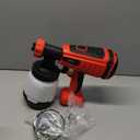 Cordless Paint Sprayer, Upgraded HVLP Brushless Spray Gun Compatible with Milwaukee 18V Battery with 3 Copper Nozzles, 3 Spray Patterns for Home Interior & Exterior, DIY, House Painting (No Battery)