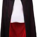 LMYOVE Reversible Cloak Halloween Cape Vampire Costume Masquerade Dracula Magician Devil Cosplay Adult (90cm/35", Red and Black)