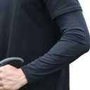 Arm Sleeves for Men, Loose Fit Non-Sticky, Cooling UV Sun Protection Arm Sleeves for Baseball Basketball Golf Hiking, M