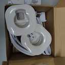 ELECPOW Wall Mounted TV Cord Hider  White Wire Hiders for in-Wall Cable Management System, Power & Low Voltage Cable Management, Hole Saw Drill Attachment, Professional Installation for Clean Look