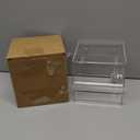 No Mess Bird Feeder for Cage Automatic Acrylic No Spill Bird Feeder for Parakeet Parrot Cockatiels Cockatiels Lorikeet Lovebirds 6.4inch