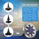 OULONGER 4.6inch Solar Lights Outdoor Waterproof,12Pack Solar Lights for Outside,Solar Garden Lights Landscape Lighting for Patio Pathway Lawn Yard Deck Driveway Walkway(White Light)