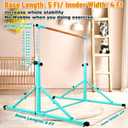 Marfual 5 Ft Fold Gymnastic Bar with Mat Kip Bar with Mat with Professional 4 Ft Width for Kids and Girl and Teenage Home and Club Use