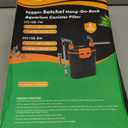 hygger External Hang-On-Back Canister Aquarium Filter,Quiet Fish Tank Filter with 3-Stage Filtration,Anti-Dry Burn Motor,Adjustable Flow,Oil Skimmer,Duckbill Nozzle,Shower Spray Bar (7W,20-40 gal)